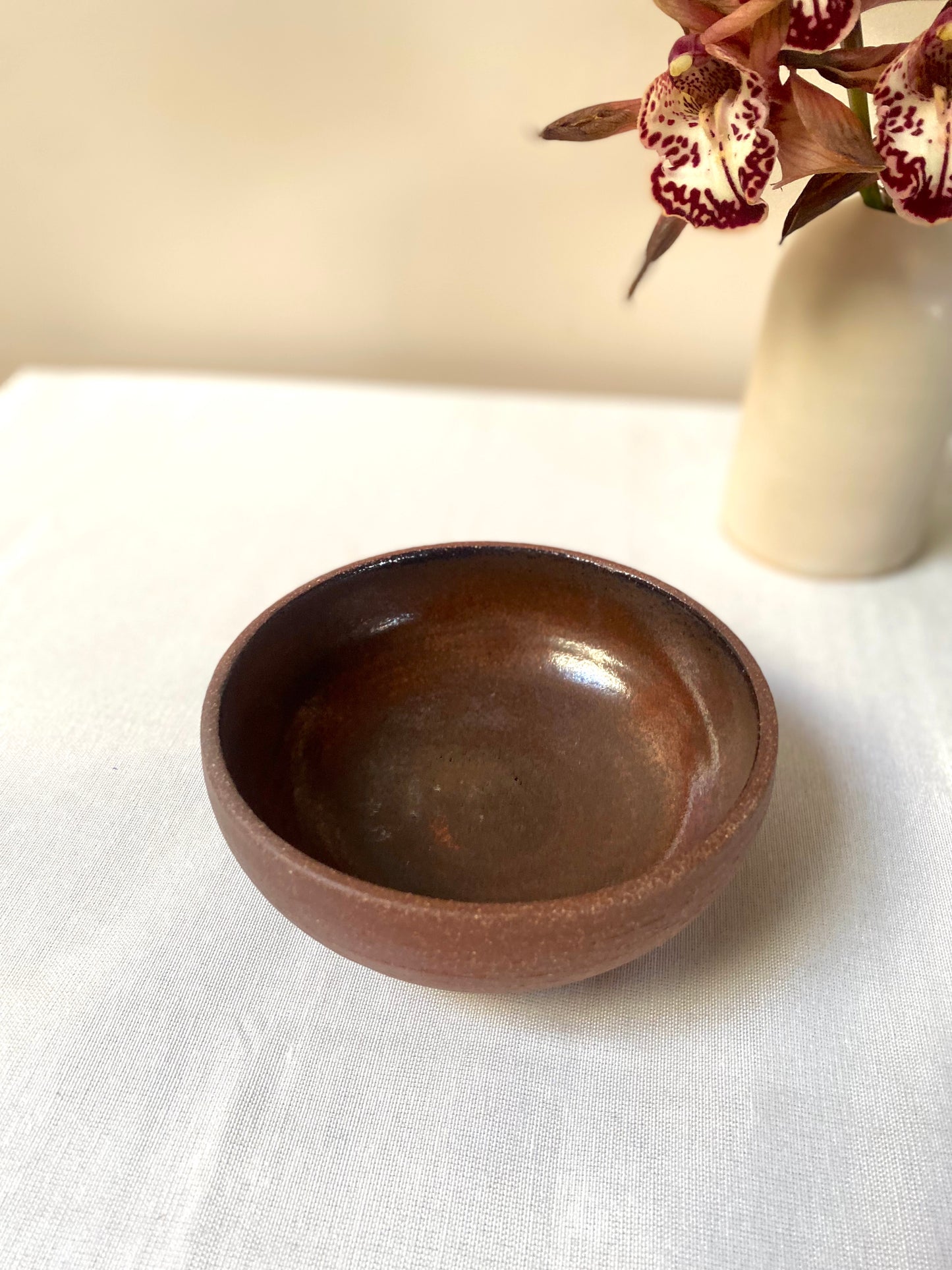 Burnt Umber snack bowl