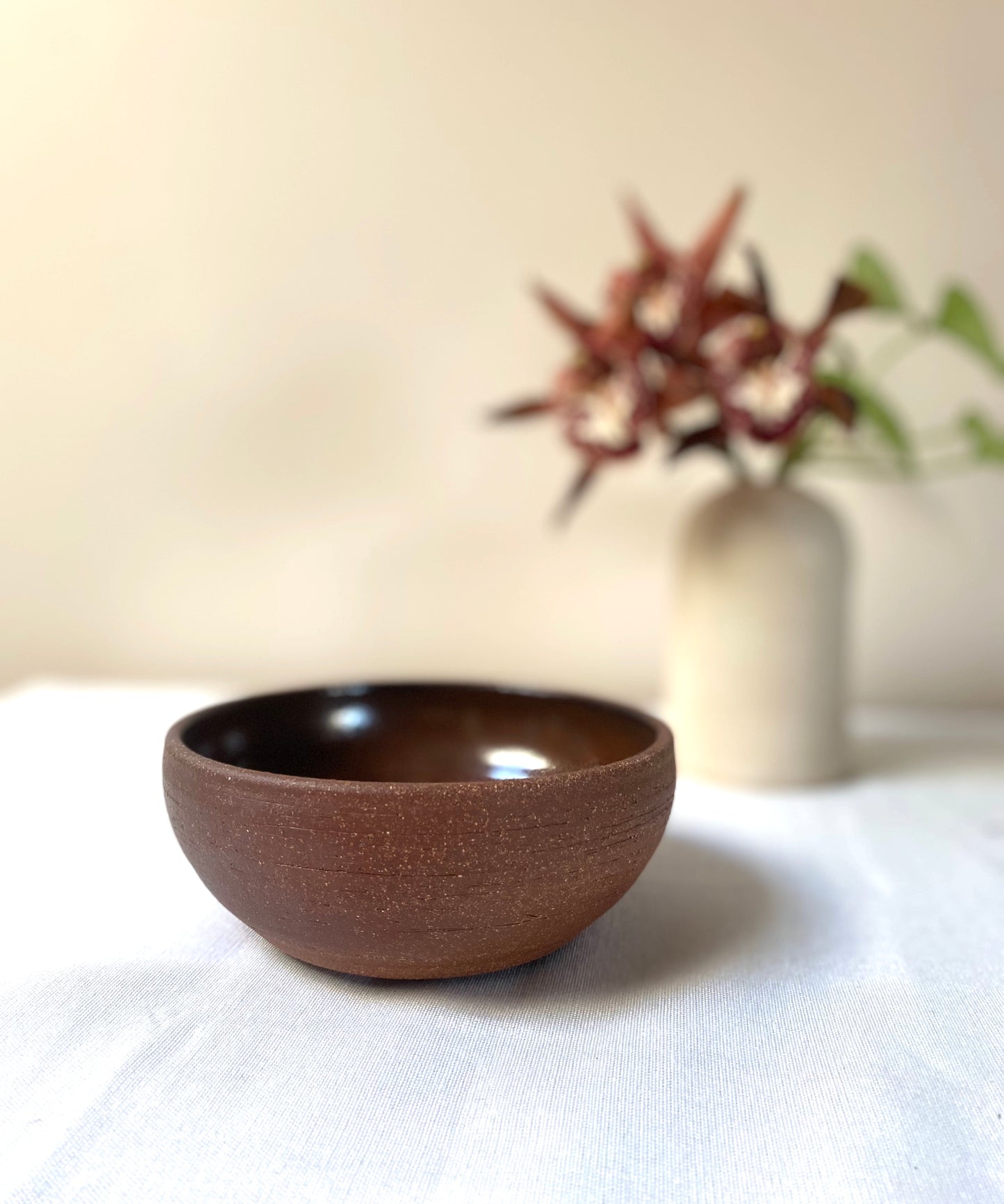 Burnt Umber snack bowl