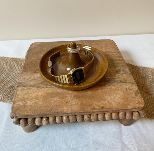 Amber jewelry tray