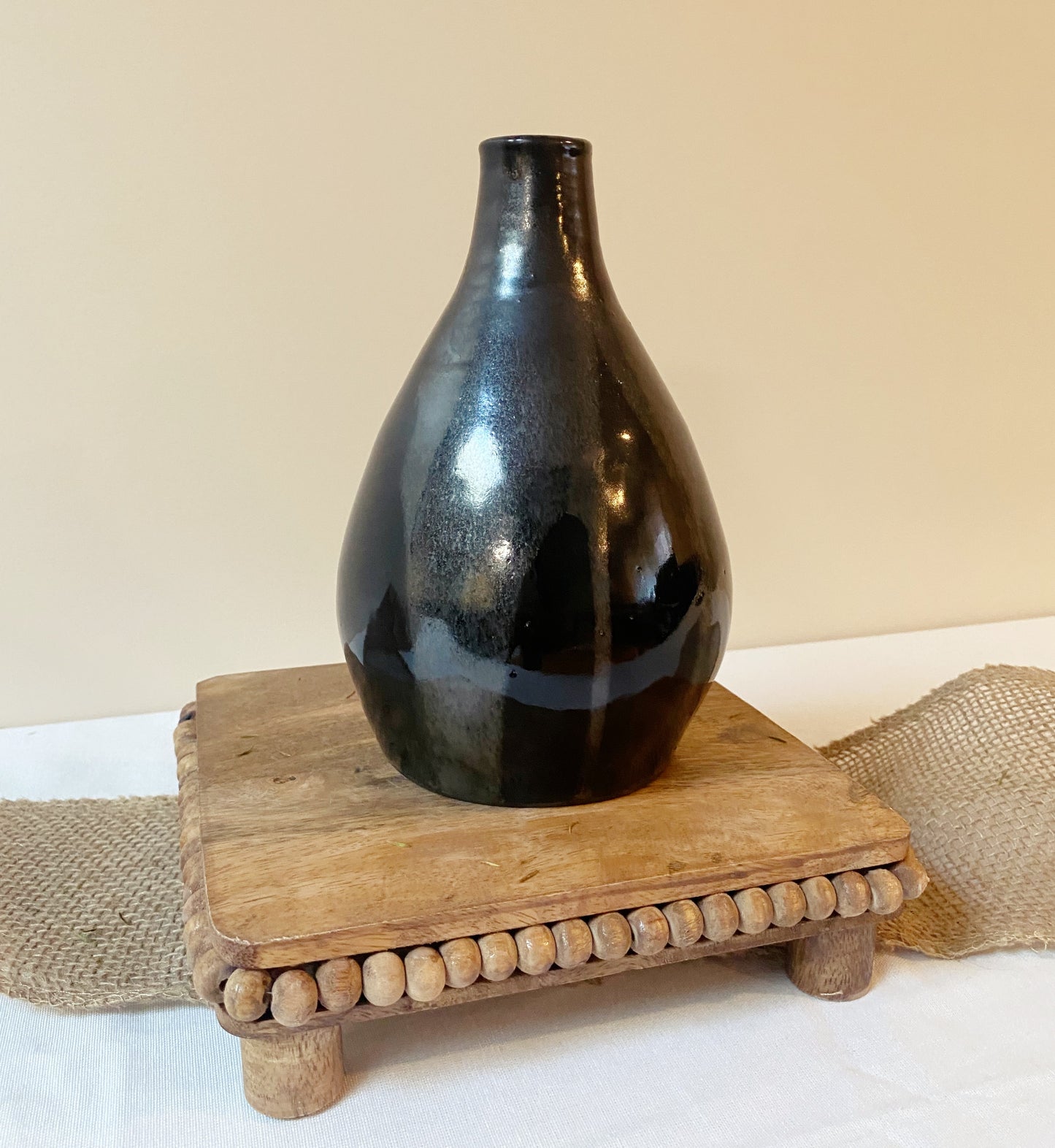 Black Pearl narrow neck vase